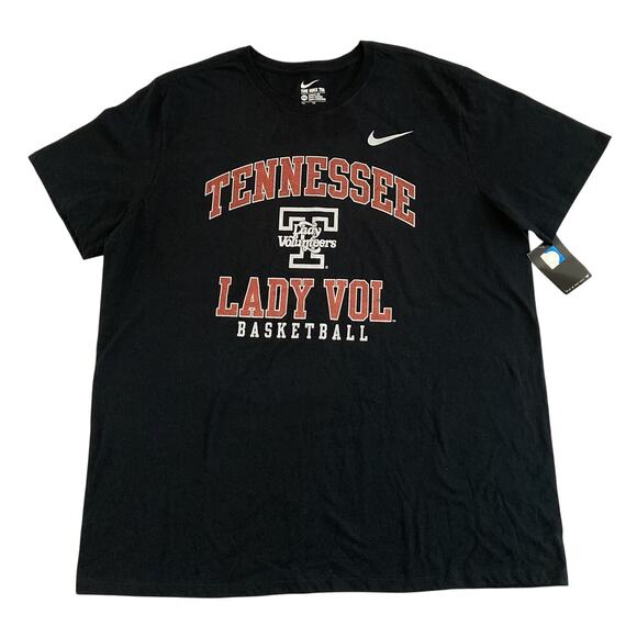 Nike Unisex UT Lady Volunteers Tee T-shirt University of TN Size XXL Black NOS - Picture 1 of 8